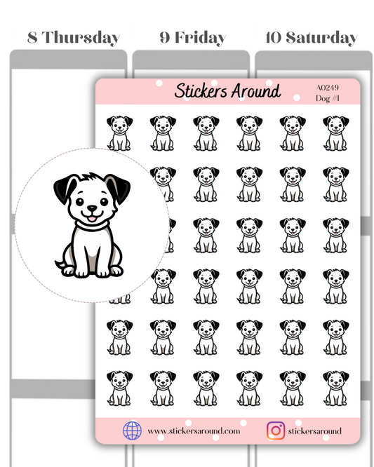 Dog Icon Planner Stickers