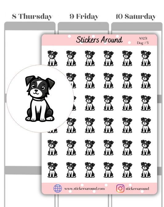 Dog Icon Planner Stickers 