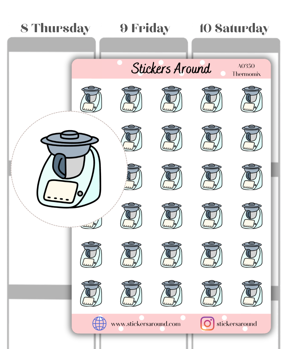 Thermomix Icon Planner Stickers