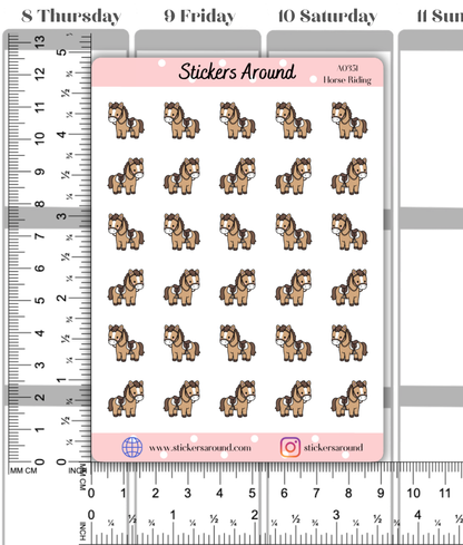 Horse Riding Planner Stickers