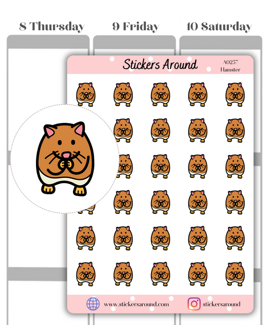 Hamster Icon Planner Stickers
