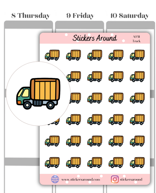 Truck Icon Planner Stickers