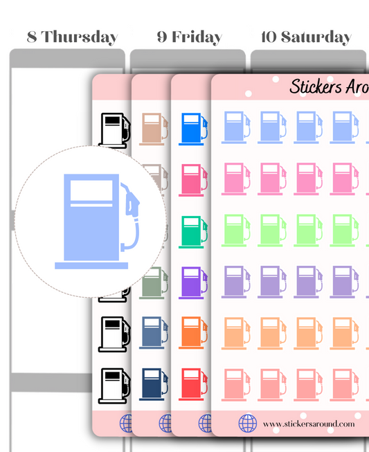 Fuel Icon Planner Stickers