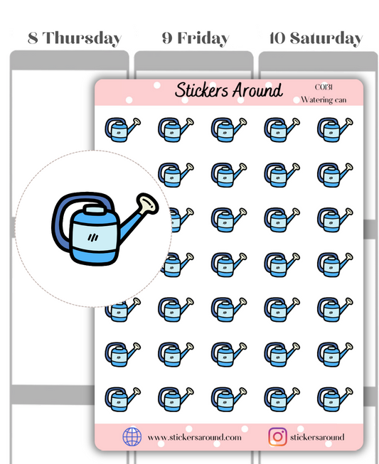 Watering Can Icon Planner Sticker