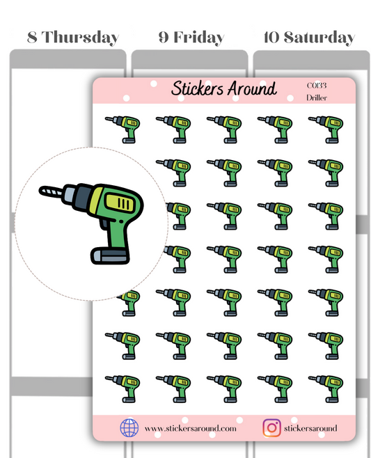 Driller Icon Planner Sticker