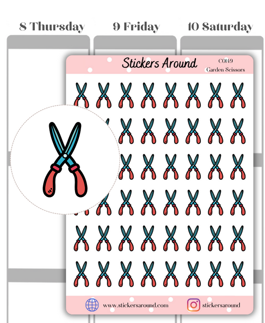 Garden Scissors Icon Planner Sticker