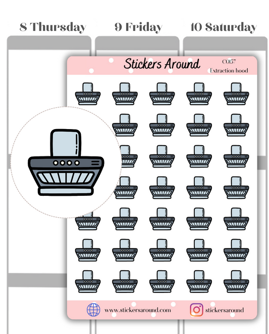 Extraction Hood Icon Planner Sticker