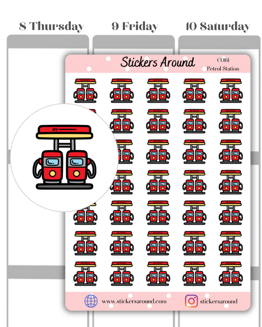 Petrol Station Icon Planner Sticker