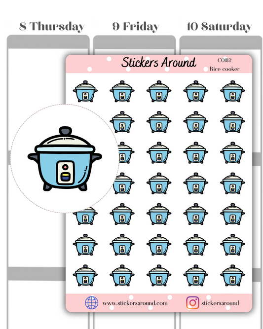 Rice Cooker Icon Planner Sticker