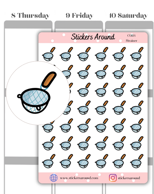 Strainer Icon Planner Sticker