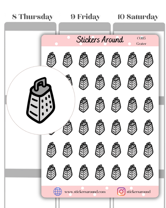 Grater Icon Planner Sticker