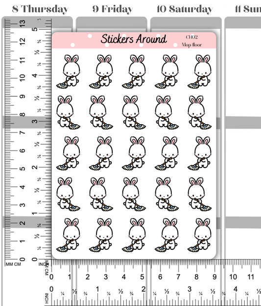 Mop Floor Planner Sticker