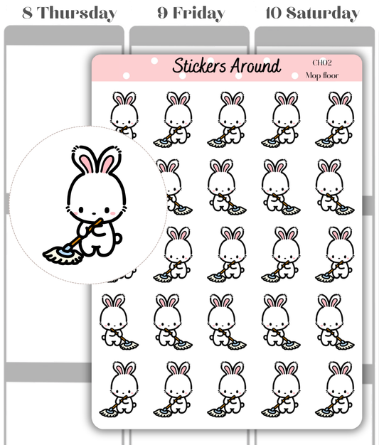 Mop Floor Planner Sticker