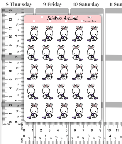 Vacuum floor Planner Stickers