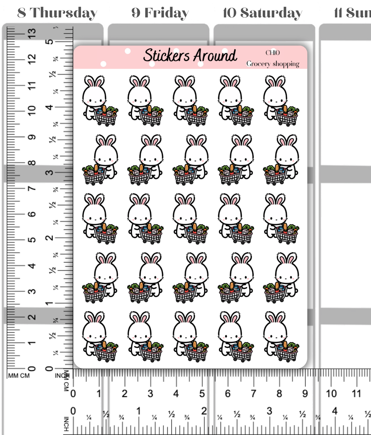 Grocery Shopping Planner Stickers