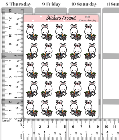 Grocery Shopping Planner Stickers