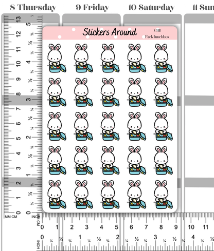 Pack Lunchbox Planner Stickers