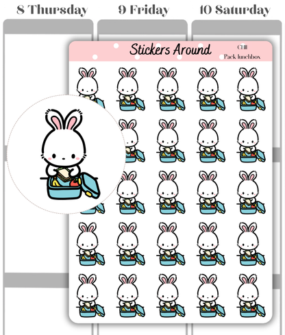 Pack Lunchbox Planner Stickers