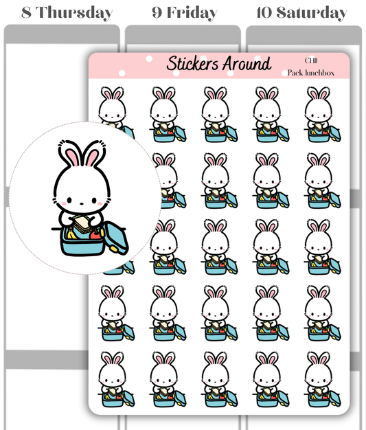 Pack Lunchbox Planner Stickers
