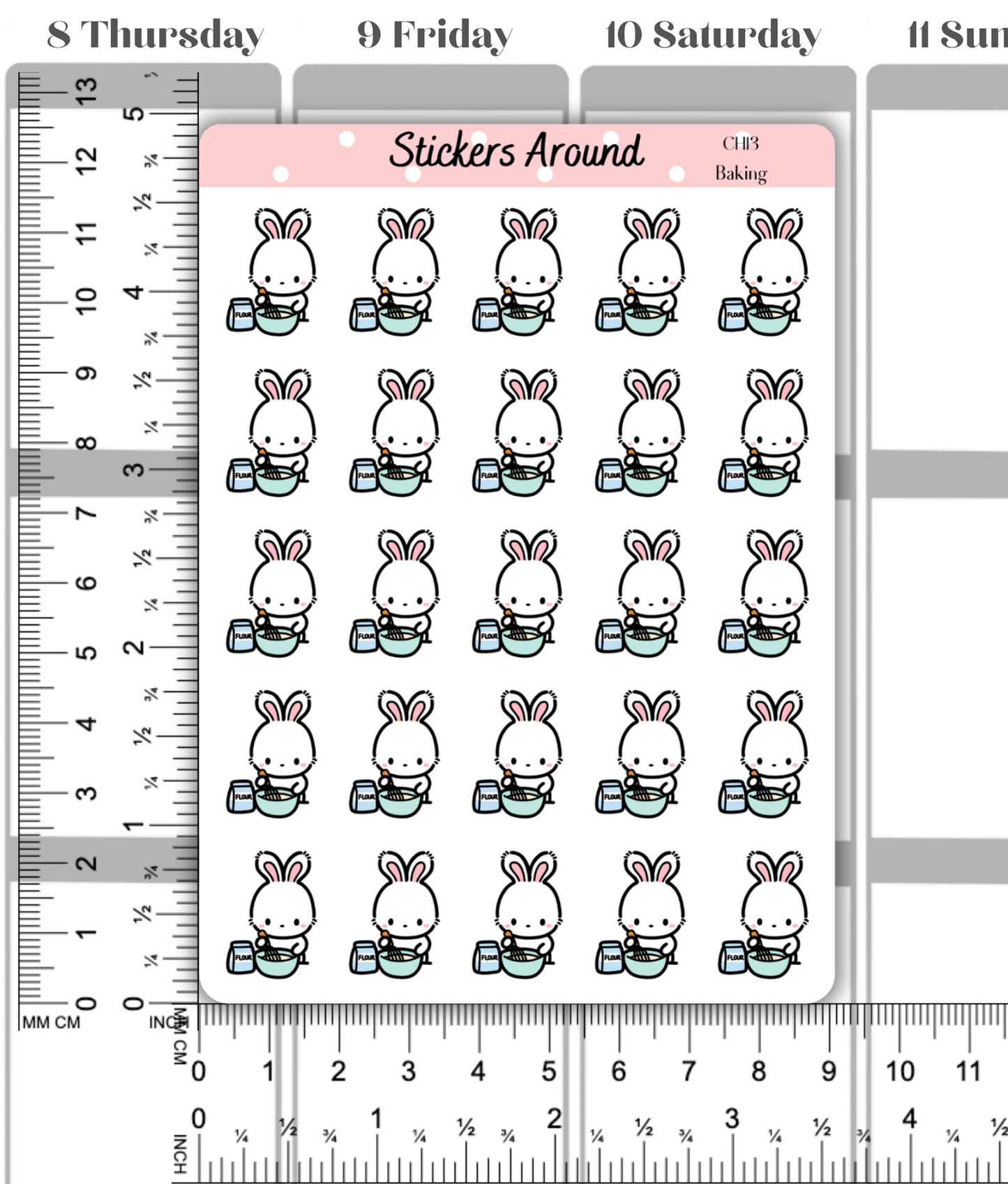 Baking Planner Sticker