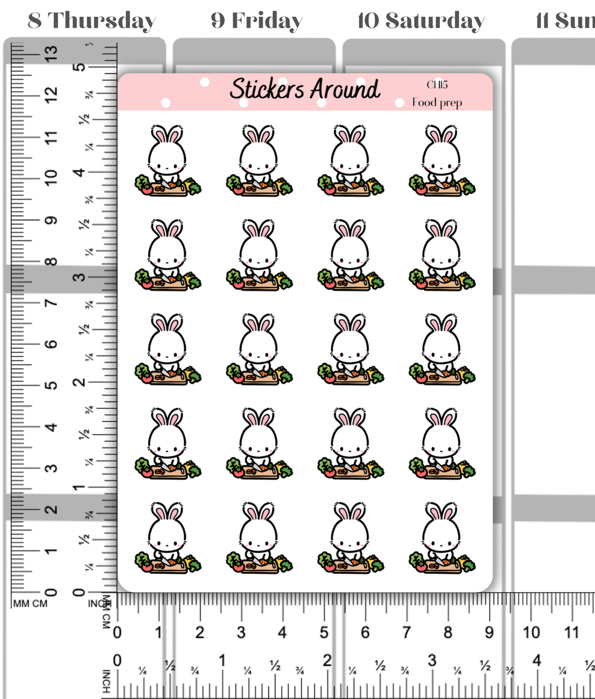 Food Prep Planner Stickers