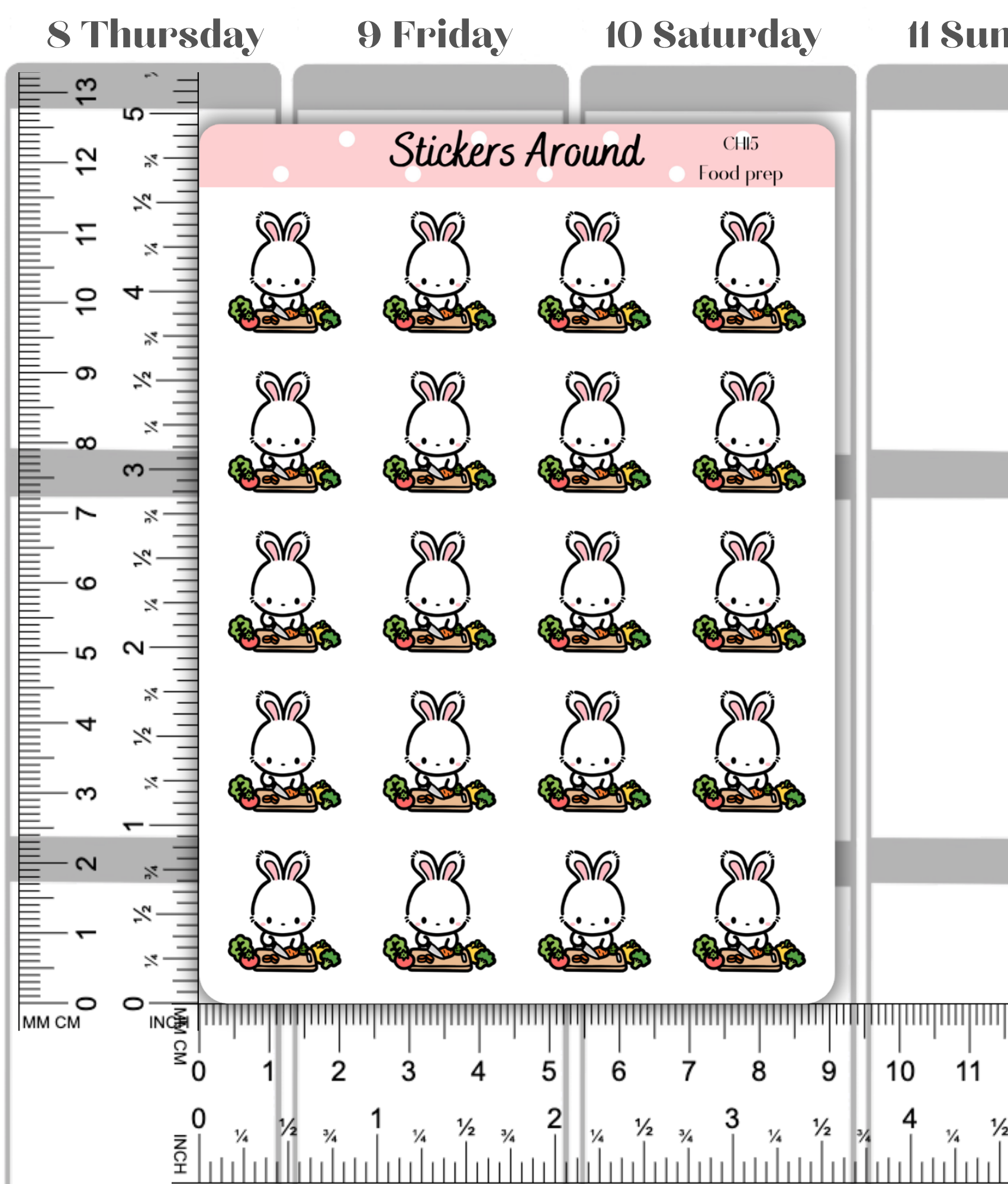 Food Prep Planner Stickers