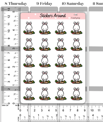 Food Prep Planner Stickers