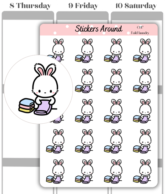 Fold Laundry Planner Sticker