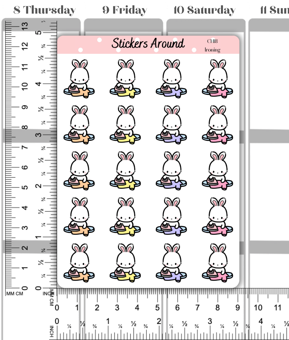 Ironing Planner Sticker