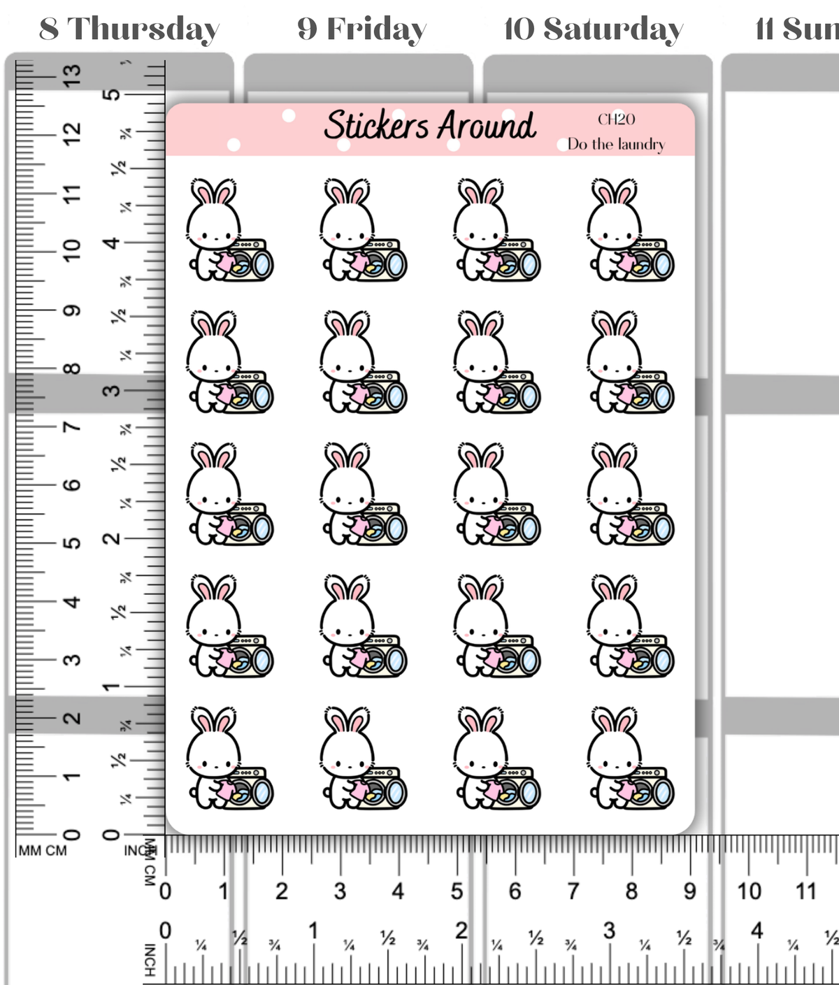 Do the Laundry Planner Sticker