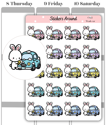 Car Wash Planner Stickers