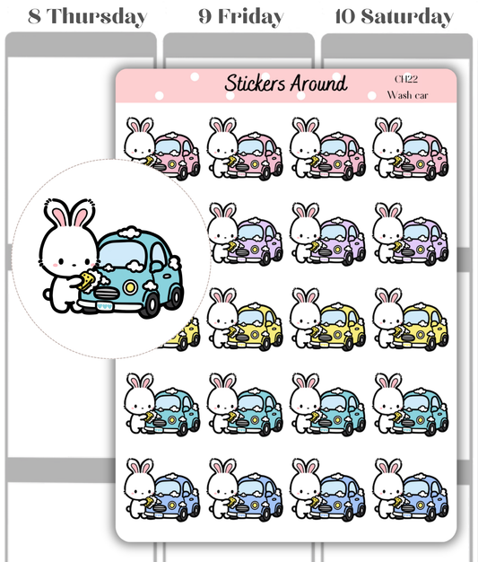 Car Wash Planner Stickers