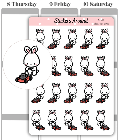Lawn Mowing Planner Sticker