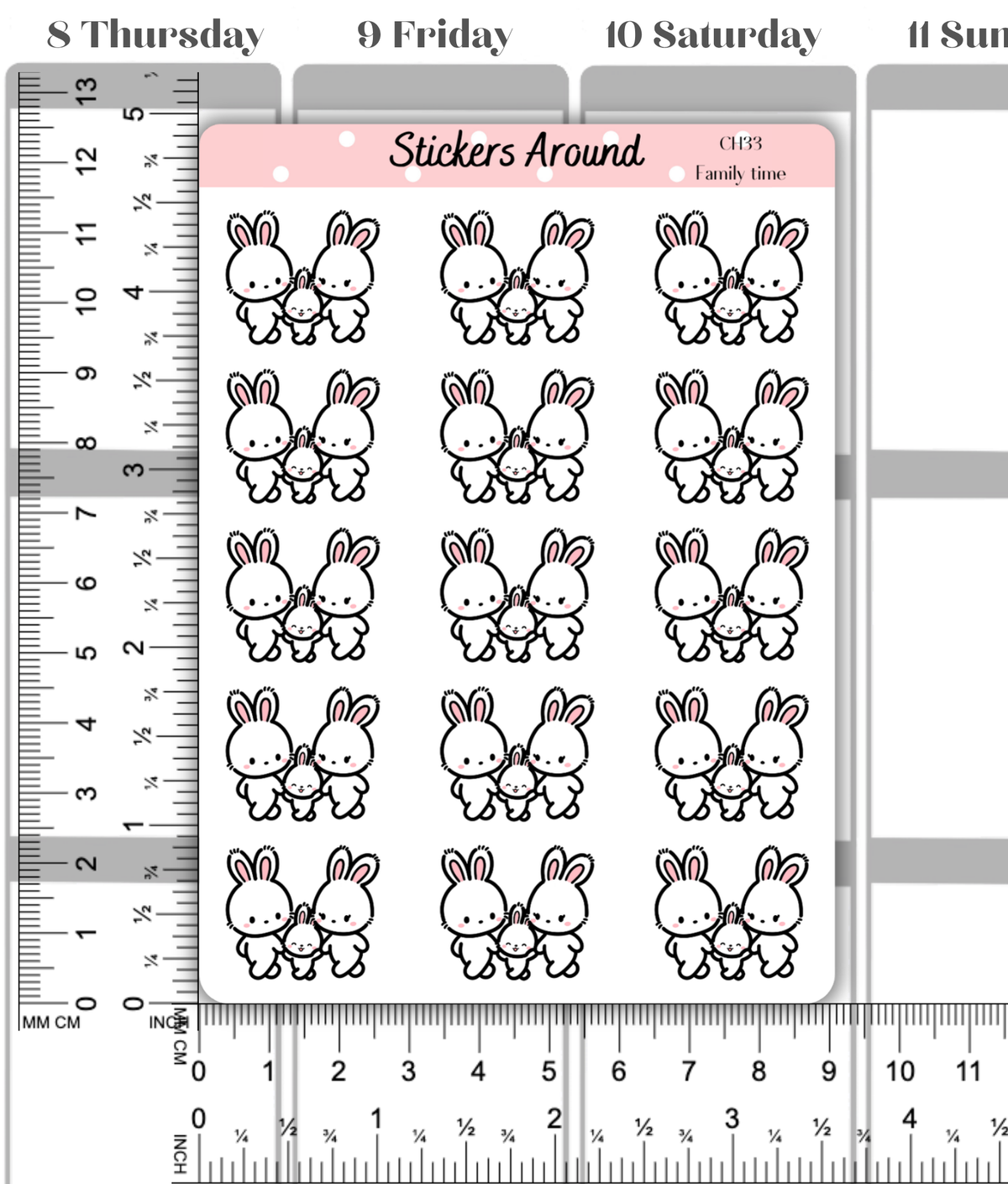 Family Planner Stickers for Family Time