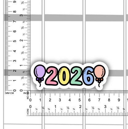 2026 die cut sticker