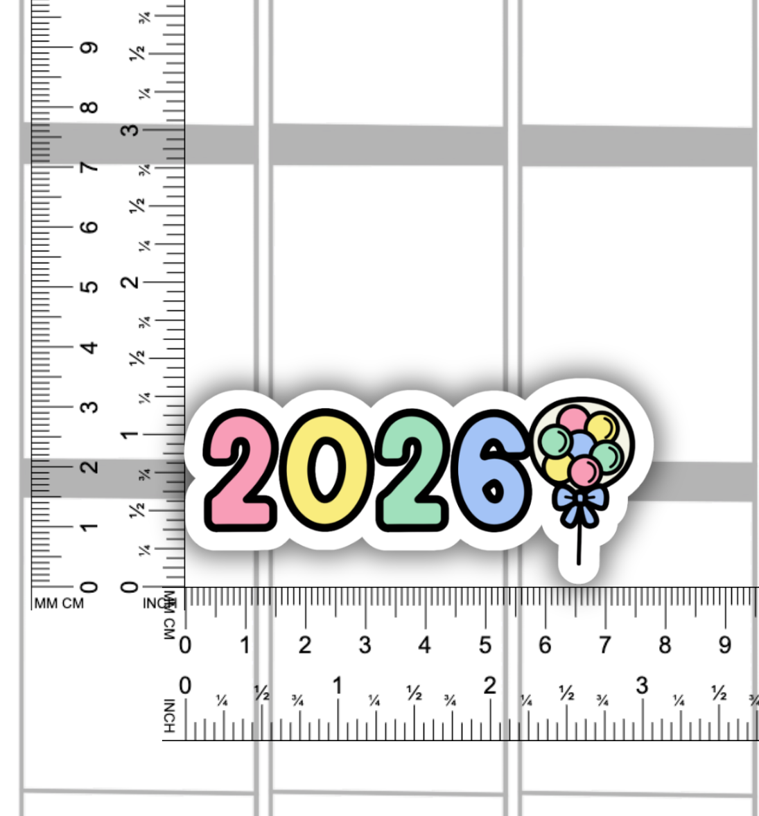 2026 die cut sticker