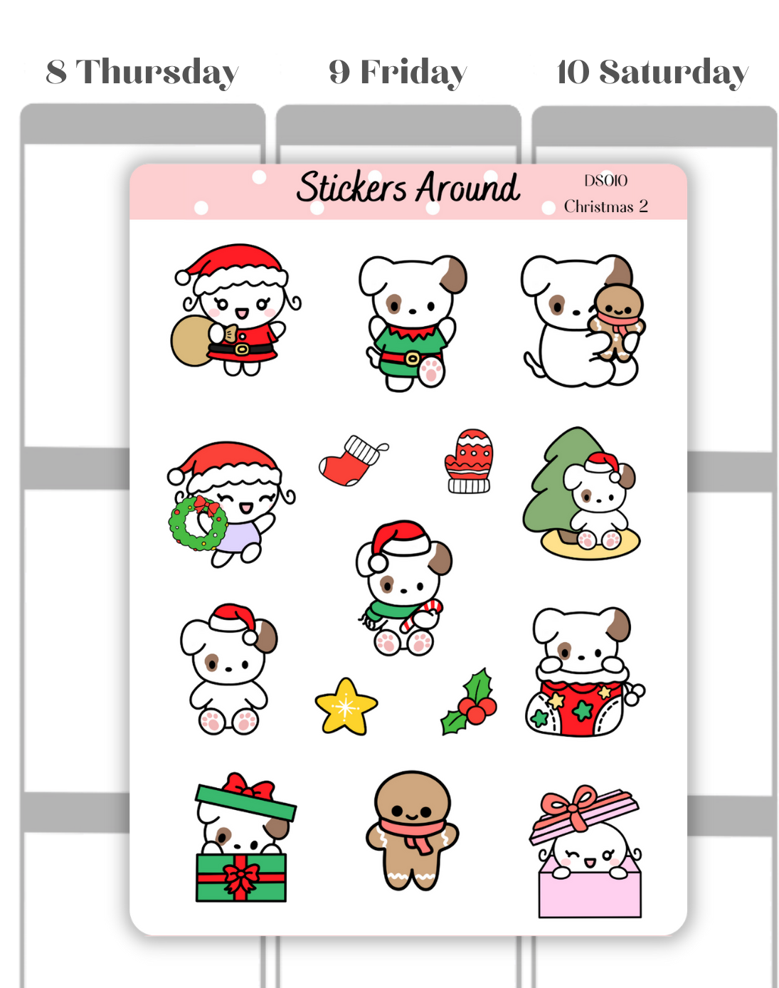 Christmas Decorative Sticker Sheet #2