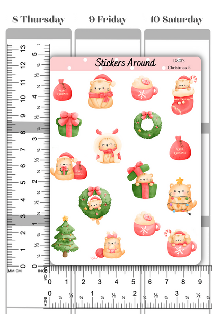 christmas decoration planner sticker