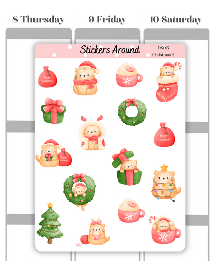 christmas decoration planner sticker