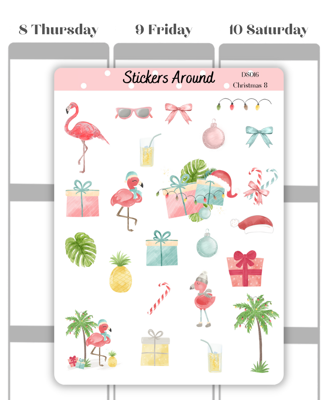 Christmas Decorative Sticker Sheet #8