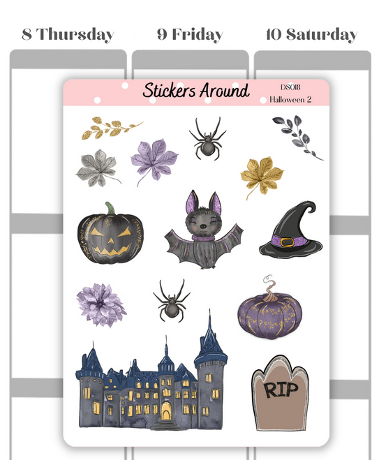 Halloween Decorative Sticker Sheet #2