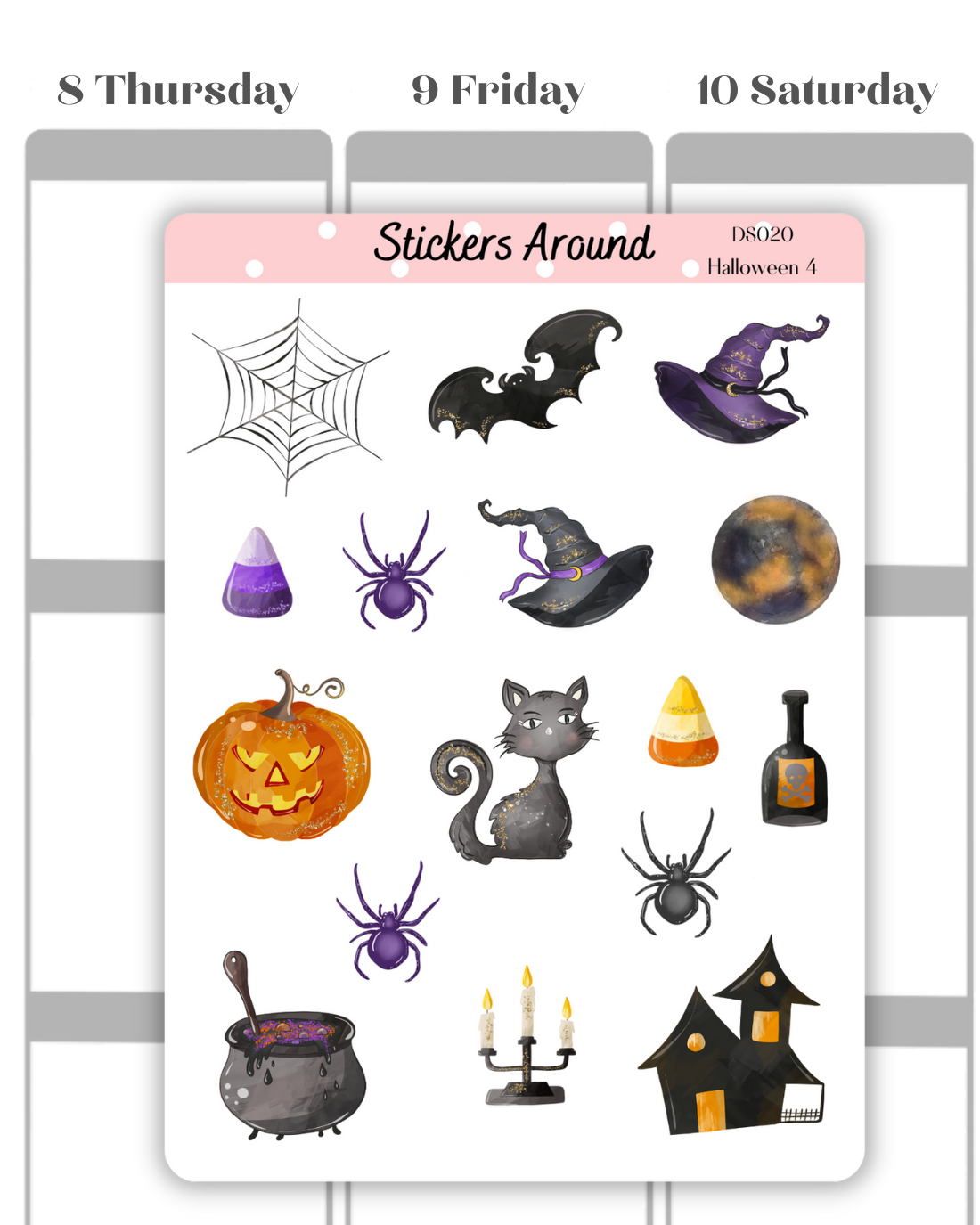 Halloween Decorative Sticker Sheet #4