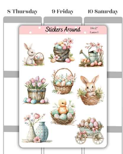 easter deco sheet stickers