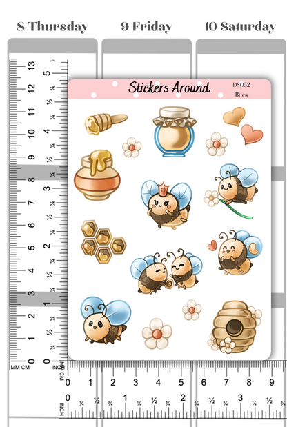 Bees Decorative Sticker Sheet