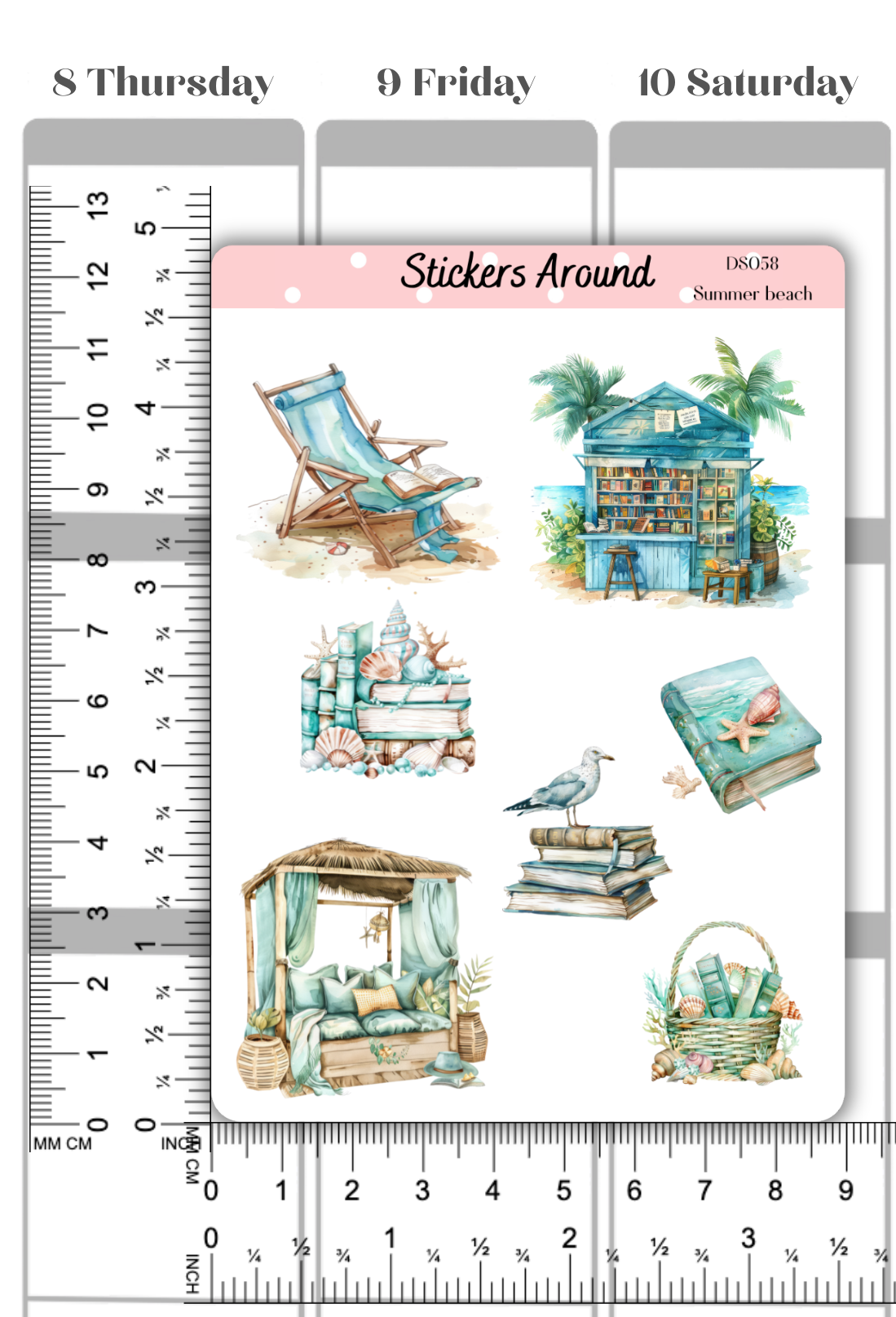 Summer Reading Decorative Sticker Sheet #2