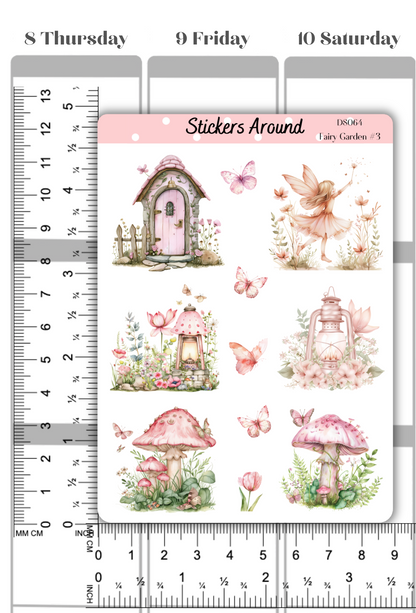 Fairy Garden Decorative Sticker Sheet #3