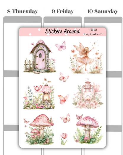 Fairy Garden Decorative Sticker Sheet #3