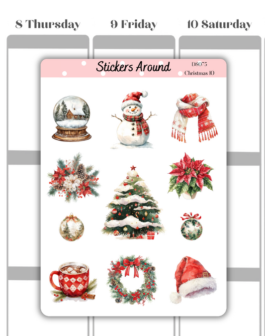 Christmas Decorative Sticker Sheet 