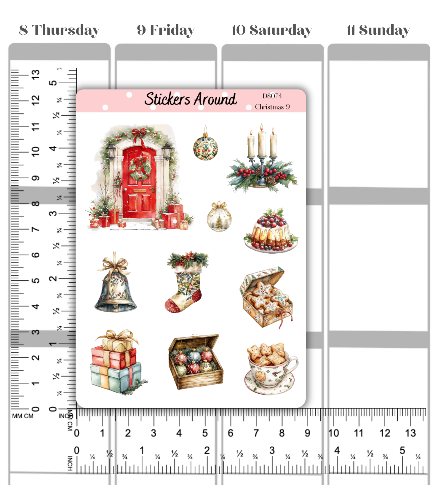 Christmas Decorative Sticker Sheet