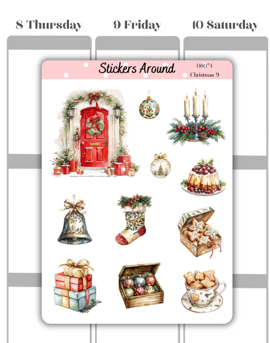 christmas Decorative Sticker Sheet